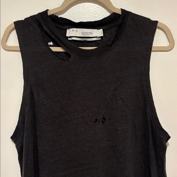 IRO Distressed Grey Tank Top - Picture 2 of 5